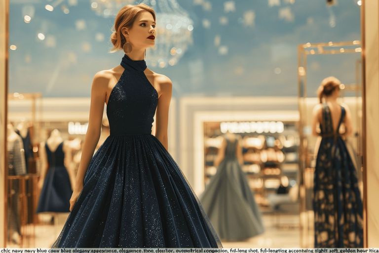 Robe bleu marine chic : l’élégance intemporelle