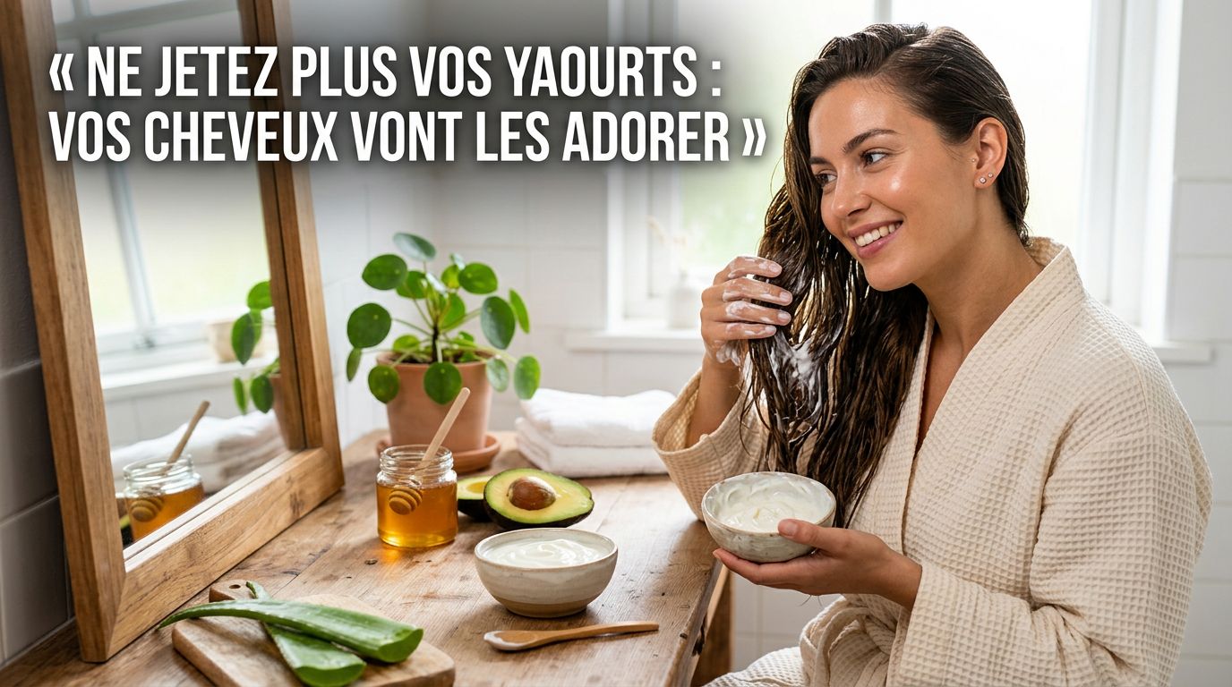 Masque cheveux au yaourt périmé recettes anti-gaspi