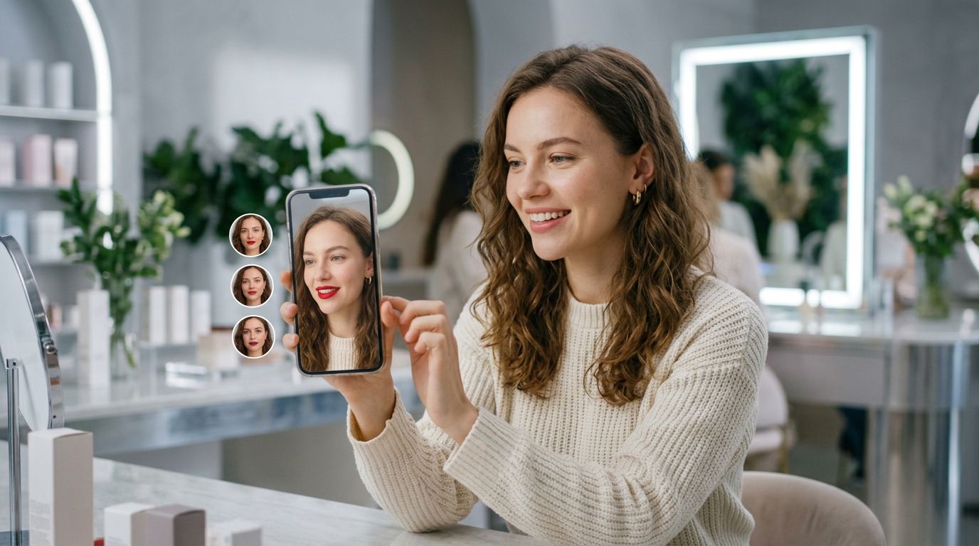 Julien Jimenez teste l'essayage virtuel de maquillage