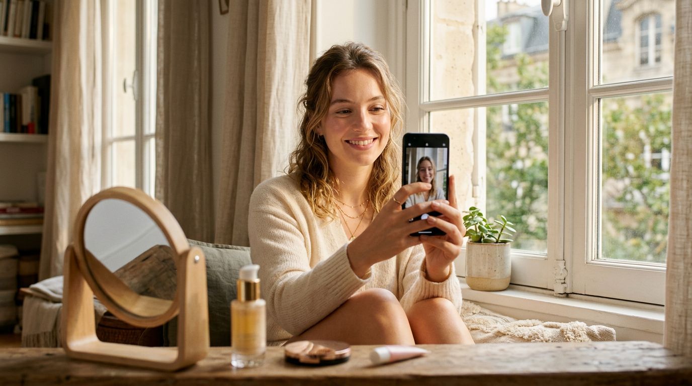 Maquillage en lumière naturelle : guide photo smartphone