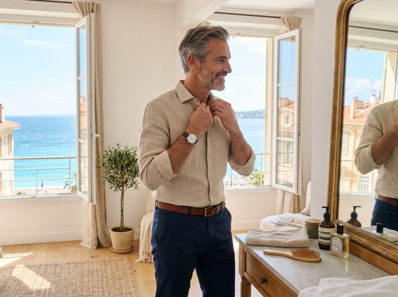 Chaleur, humidité, soleil… Nos conseils beauté et style pour un premier rendez-vous à Nice : vêtements légers, protection solaire, coiffure et retouches.